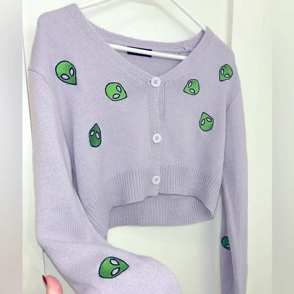 Shein alien cardigan - Picture 1 of 4